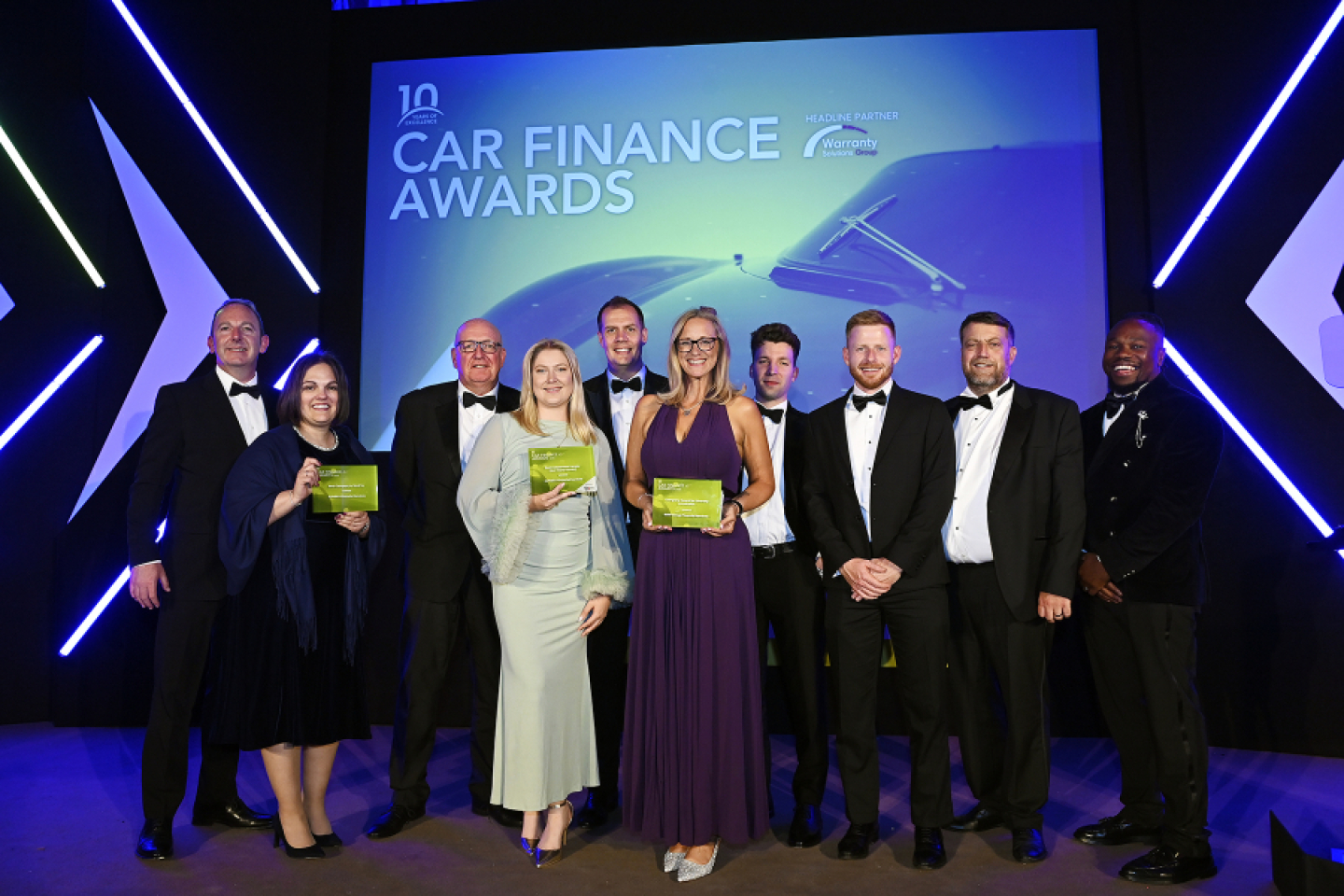 ALPHERA team photo taken at the Car Finance Awards