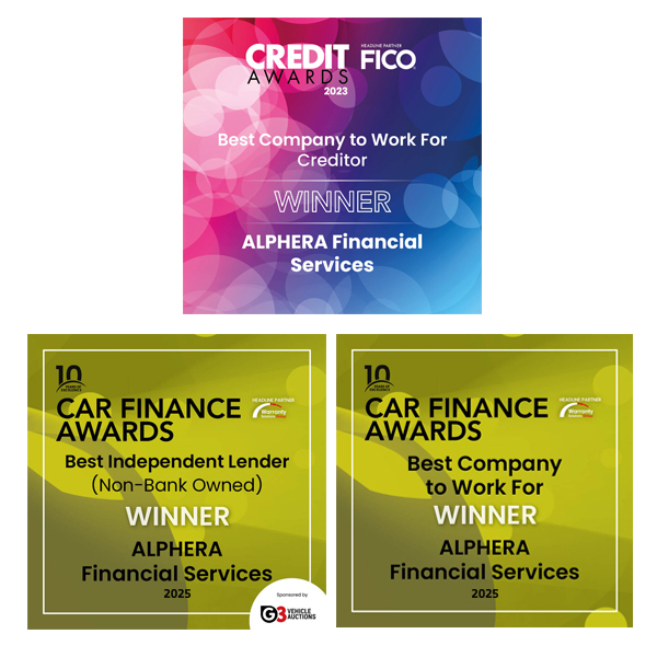 image featuring three award certificates including best company to work for and best independent lender