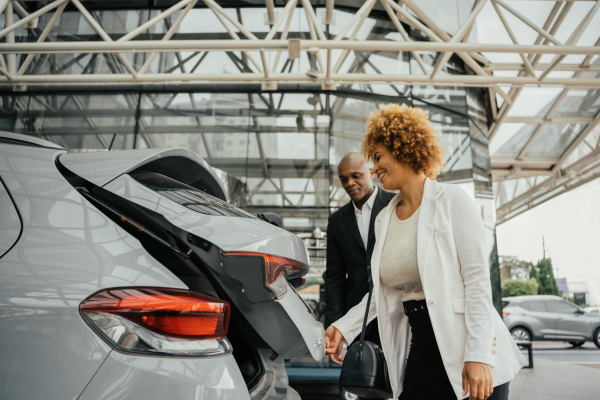 Lady with car